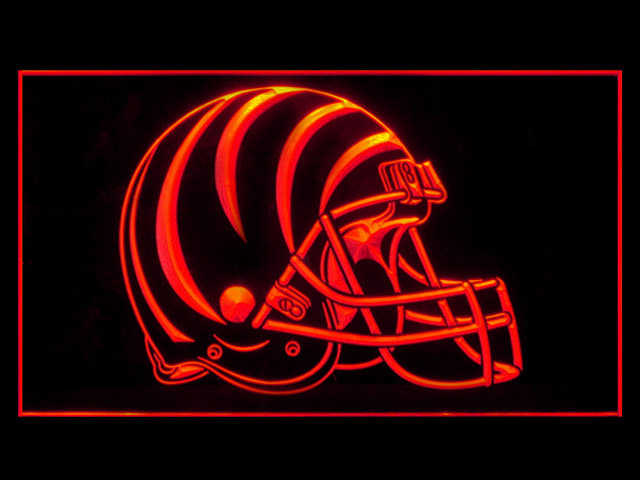 Cincinnati Bengals Helmet Display Led Light Sign